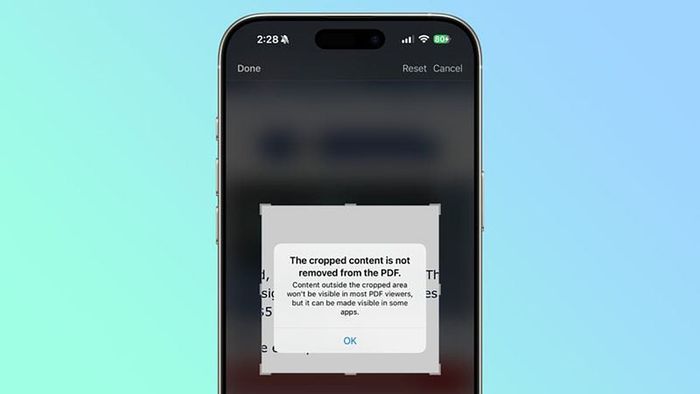 Chỉnh sửa file PDF có một vài thay đổi nhỏ trong iOS 18.3 beta 3