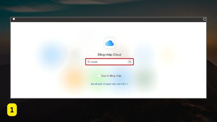 Hướng dẫn sử dụng định vị Find My trên iCloud - Bước 1