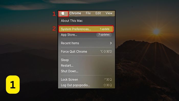 Cách cài đặt Find My trên MacBook - Bước 1