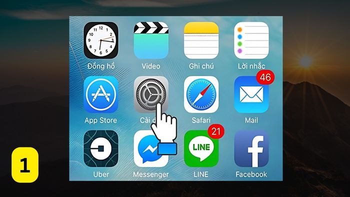 Cách bật Find My trên iPhone - Bước 1