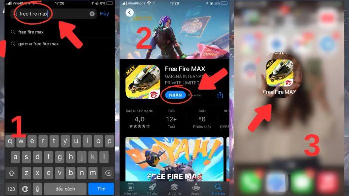 Hướng dẫn tải Free Fire MAX trên iOS