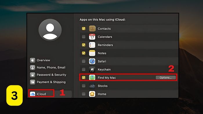 Cách cài đặt Find My trên MacBook - Bước 3