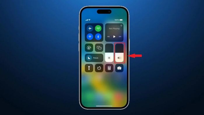 Cách tăng âm lượng bàn phím iPhone to hơn bằng Control Center