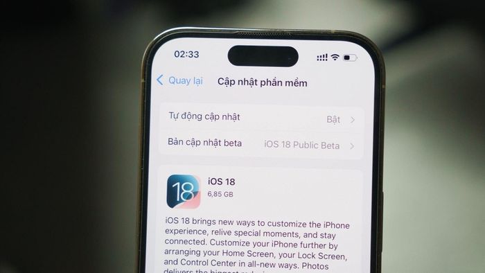 Cập nhật lên phiên bản iOS mới nhất