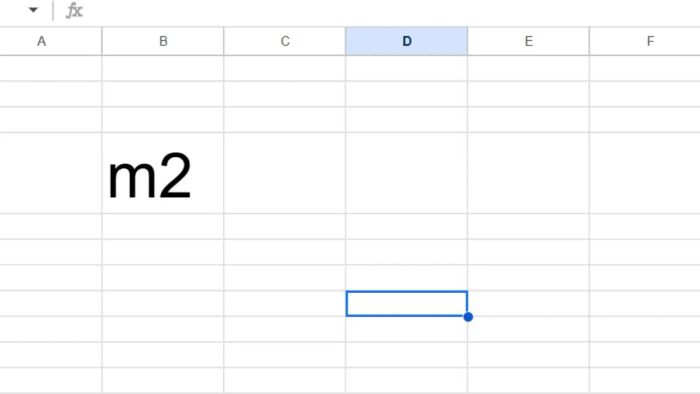 Cách gõ ký hiệu mét vuông, mét khối trong Excel qua tổ hợp phím - bước 1