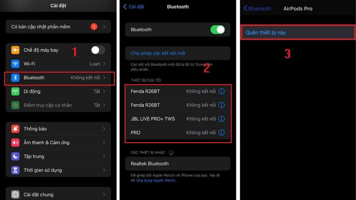 Kiểm tra kết nối Bluetooth trên iPhone để xác định thiết bị đang kết nối và ngắt kết nối không cần thiết.