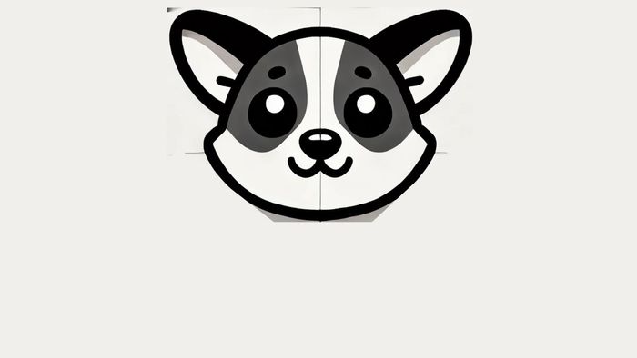 Hướng dẫn cách vẽ chó Corgi siêu đáng yêu, bước 2