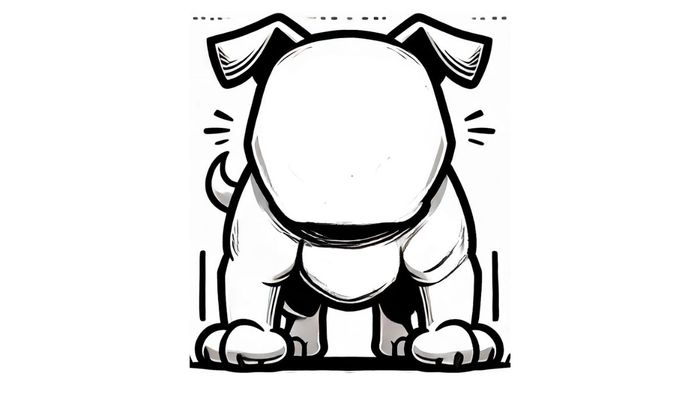 Hướng dẫn vẽ chú chó bull hung dữ, bước 2