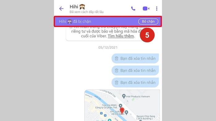 Cách chặn tin nhắn Viber cho từng liên hệ - bước 3