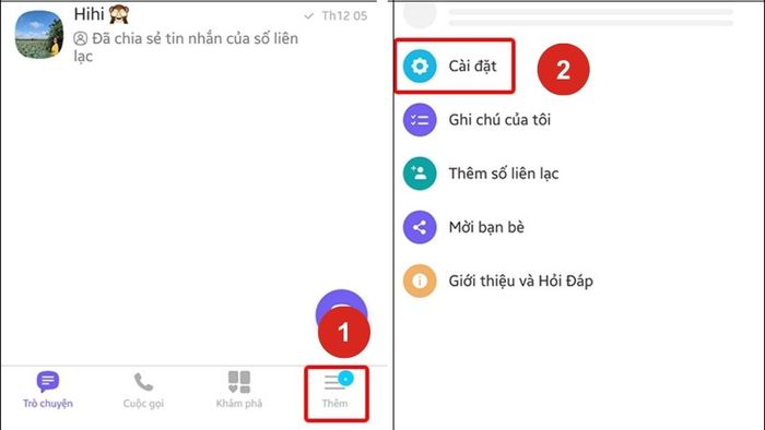 Cách chặn tin nhắn Viber cho nhiều liên hệ cùng lúc - bước 1