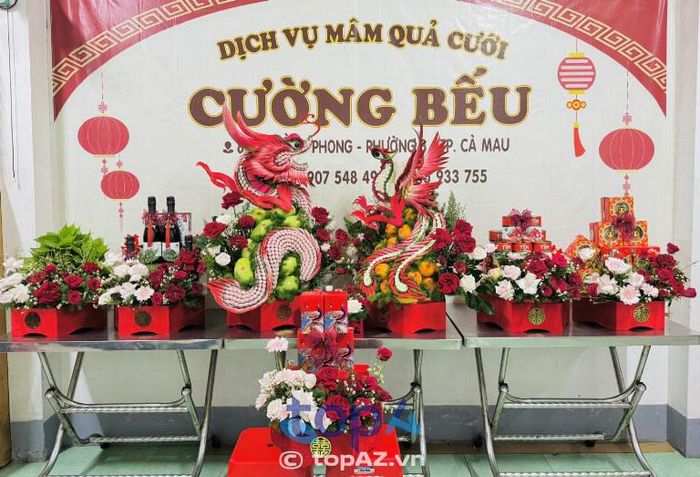 Dịch vụ mâm quả cưới hỏi Cường Bếu tại TP. Cà Mau