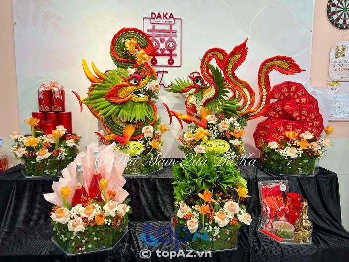 Địa chỉ làm mâm quả cưới hỏi Áo dài – Mâm quả DaKa tại TP. Cà Mau
