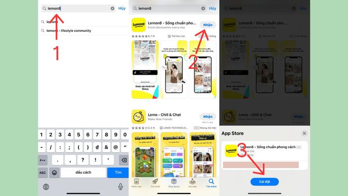 Hướng dẫn cài đặt ứng dụng Lemon8