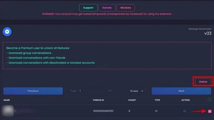 Cách xóa toàn bộ tin nhắn trên Messenger bằng tiện ích mở rộng của Google Chrome.