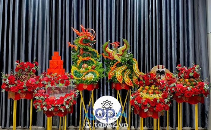 Địa chỉ đặt mâm quả cưới hỏi tại Bến Tre – HANG TRAN Flower