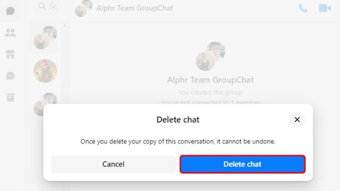 Cách xóa tất cả tin nhắn trong nhóm Messenger từ máy tính của bạn.