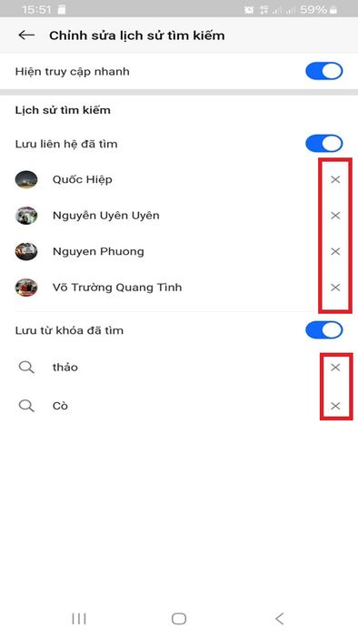 Cách xóa lịch sử tìm kiếm Zalo trên điện thoại