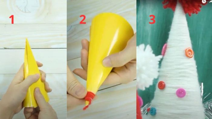 Cách làm cây thông Noel bằng giấy