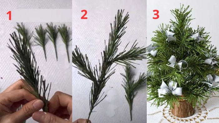 hướng dẫn làm cây thông Noel dễ dàng