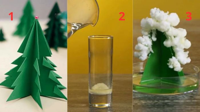 Cách làm cây thông Noel bằng giấy