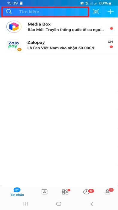 Hướng dẫn xem lịch sử tìm kiếm Zalo
