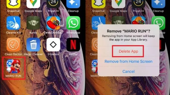 Cách xóa dữ liệu game trên iOS bằng cách gỡ cài đặt
