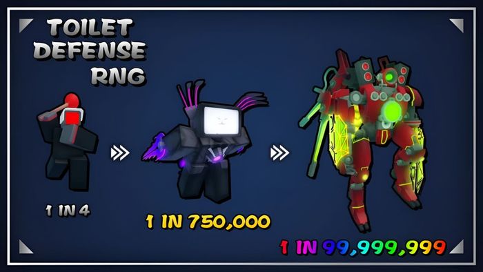 Gameplay của Toilet Defense RNG