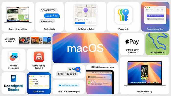 macOS 15 mang đến nhiều tính năng nâng cấp hấp dẫn cho người dùng, giúp tối ưu hóa hiệu suất và trải nghiệm sử dụng máy tính Mac.