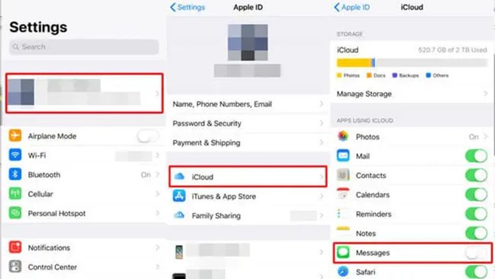 Cách xóa tin nhắn trên iPhone một cách vĩnh viễn từ bản sao lưu iCloud