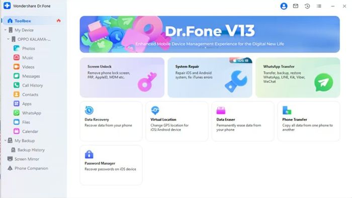 Xóa tin nhắn trên iPhone bằng Dr.Fone - Data Eraser (iOS)