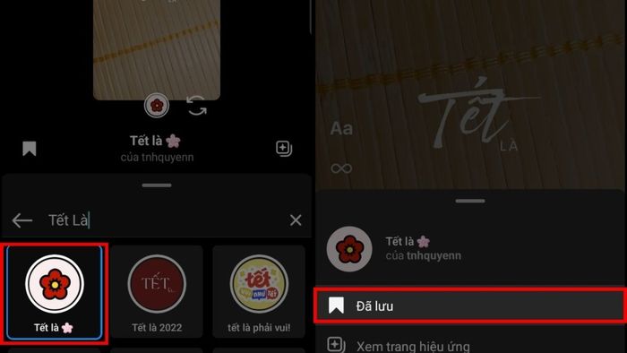 Filter Tết Là trên Instagram