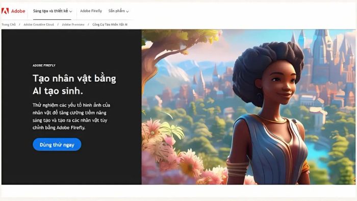 công cụ tạo nhân vật 3D - Adobe Firefly