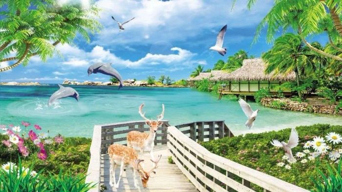 Vẽ tranh 3D phong cảnh tái hiện vẻ đẹp tự nhiên, đem lại cho người xem một trải nghiệm hình ảnh tuyệt vời và đầy cuốn hút.