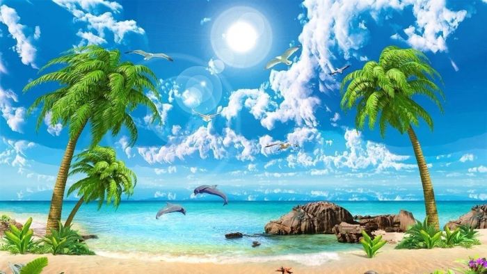 Mẫu vẽ tranh 3D phong cảnh mới mẻ, mang đến một luồng gió tươi mới cho không gian sống, với những hình ảnh đẹp mắt và sắc nét.