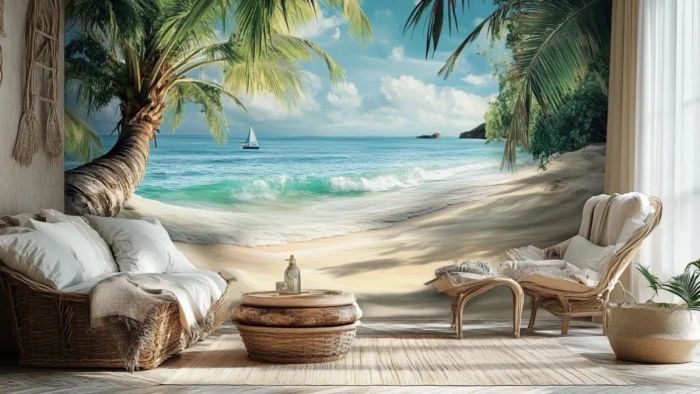 Tranh vẽ 3D với chiều sâu ấn tượng trên bề mặt tường