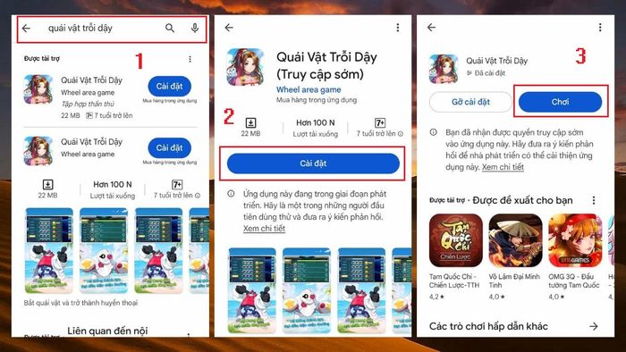 Cách tải Quái Vật Trỗi Dậy trên điện thoại