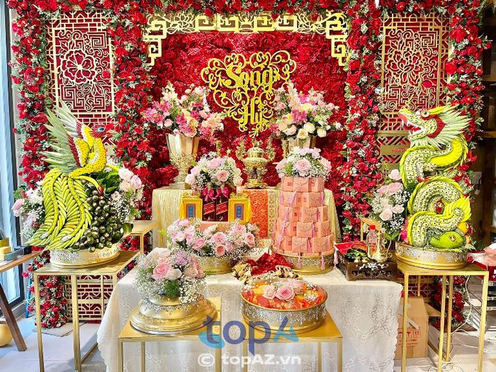 Cưới hỏi Happydays tại TP. Biên Hòa là địa chỉ uy tín cung cấp dịch vụ làm mâm quả cưới hỏi.