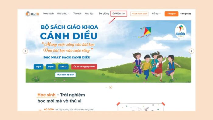 Cách luyện thi trên Hoc10 – Bước 1