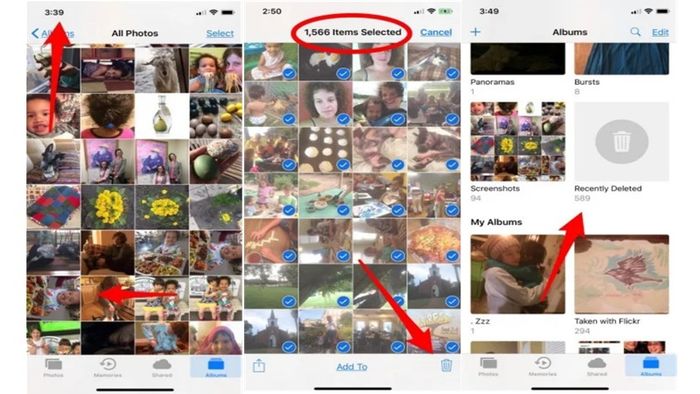 Hướng dẫn xóa toàn bộ ảnh trên iPhone