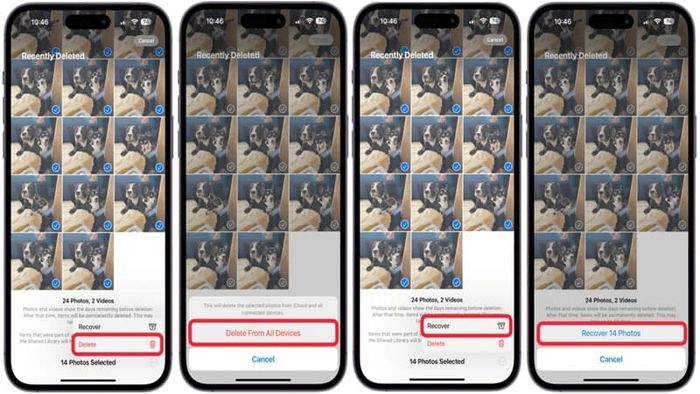 Hướng dẫn xóa nhiều ảnh trên iPhone vĩnh viễn