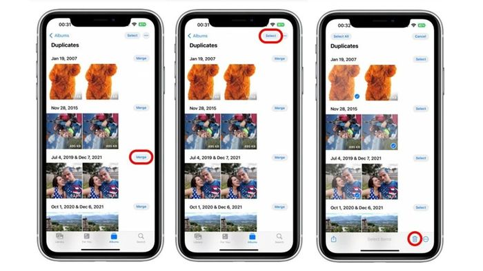 Hướng dẫn xóa ảnh trùng lặp trên iPhone