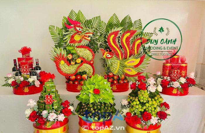 Mâm quả cưới hỏi Duy Oanh - địa chỉ tin cậy cho ngày trọng đại của bạn