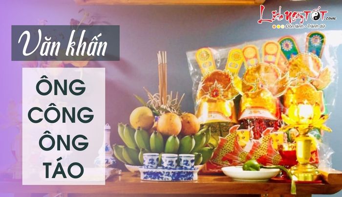 Văn khấn ông Công, ông Táo chầu trời