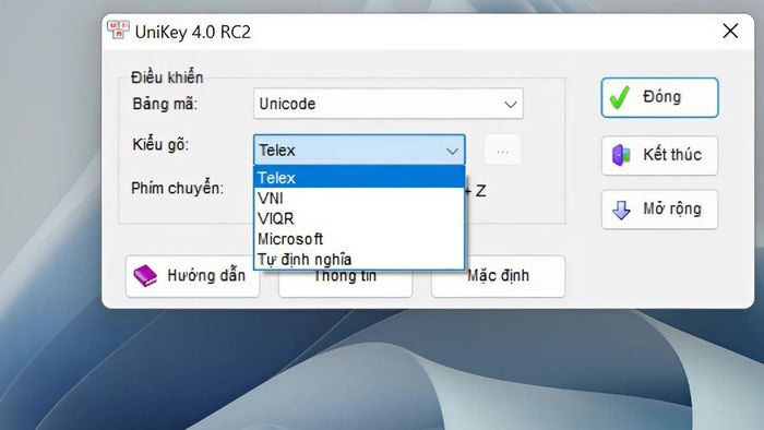 bật unikey nhưng không thể gõ tiếng việt