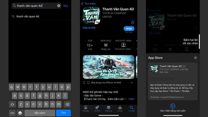 Cài đặt game Thanh Vân Quan 4D trên điện thoại