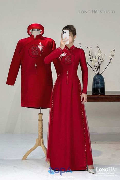 Cửa hàng cho thuê áo dài cưới hỏi Áo cưới Long Hải tại TP. Bến Cát