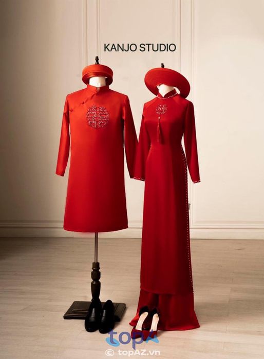 Cửa hàng cho thuê áo dài cưới hỏi Kanjo Studio tại TP. Hưng Yên là điểm đến lý tưởng cho các cặp đôi.