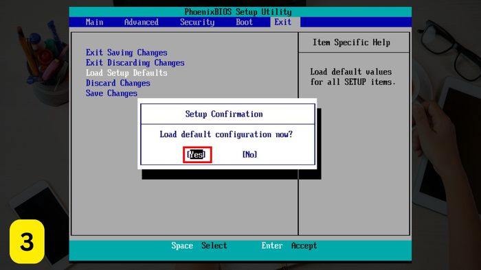 Cách khắc phục lỗi A Disk Read Error Occurred - Đặt lại hoặc cập nhật BIOS bước 3