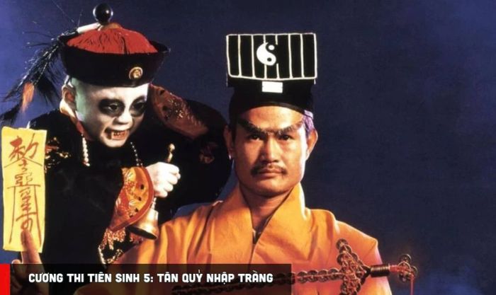 Cương Thi Tiên Sinh 5: Tân Quỷ Nhập Tràng khai thác yếu tố tâm linh huyền bí đầy hấp dẫn.