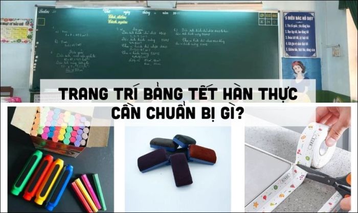 Các dụng cụ trang trí cho bàn thờ Tết Hàn Thực rất đơn giản và dễ dàng tìm kiếm.